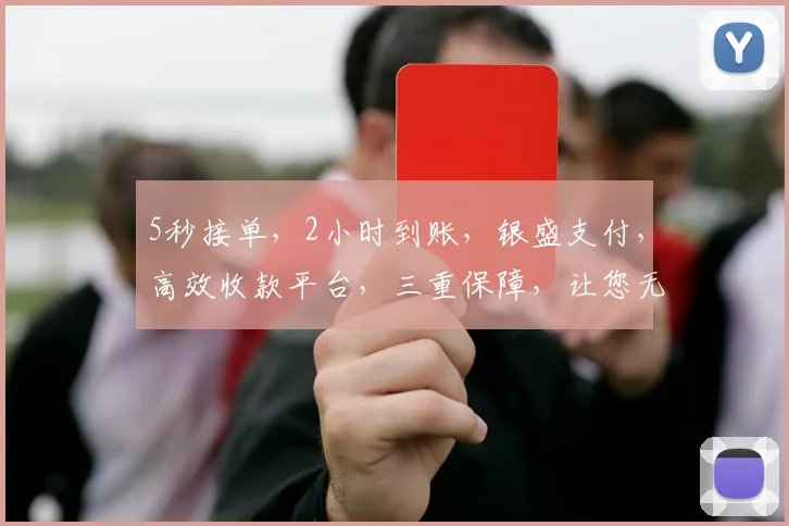 5秒接单，2小时到账，银盛支付，高效收款平台，三重保障，让您无忧交易